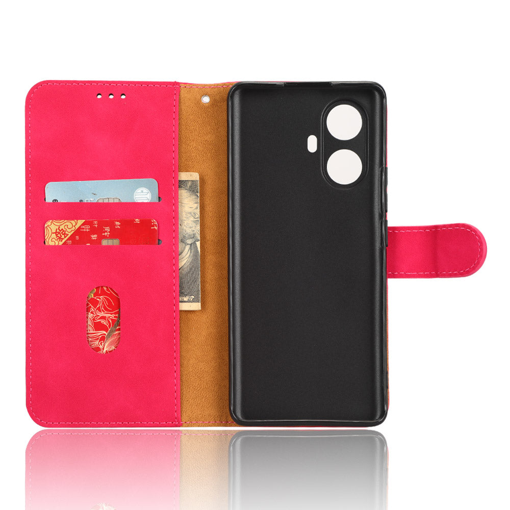 For Realme 10 Pro 5G Skin-touch Feeling PU Leather Flip Phone Case Drop-proof Magnetic Clasp Cell Phone Cover Wallet Stand with Wrist Strap For Realme 10 Pro 5G Skin-touch Feeling PU Leather Flip Phone Case Drop-proof Magnetic Clasp Cell Phone Cover Wallet Stand with Wrist Strap